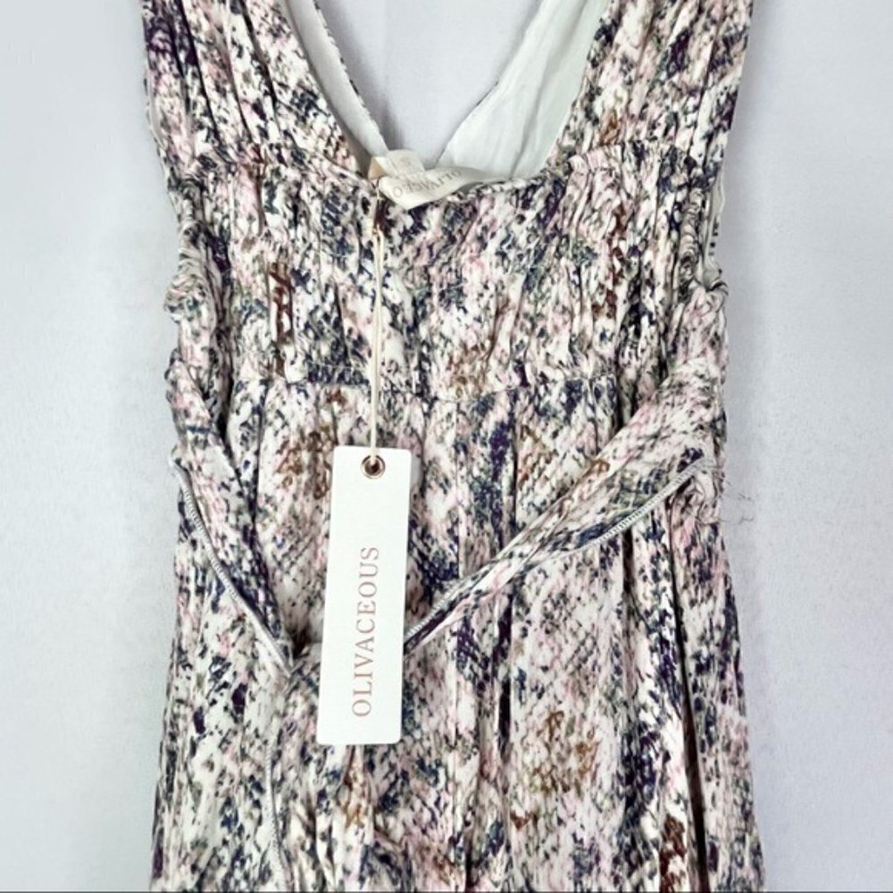 NEW Olivaceous Amy Blush Snake Print Maxi Dress S - Picture 14 of 15